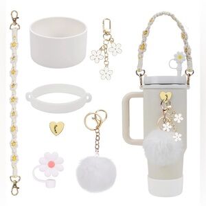 (7) pc Tumbler Accessory Kit for 30oz or 40oz Tumbler NEW white